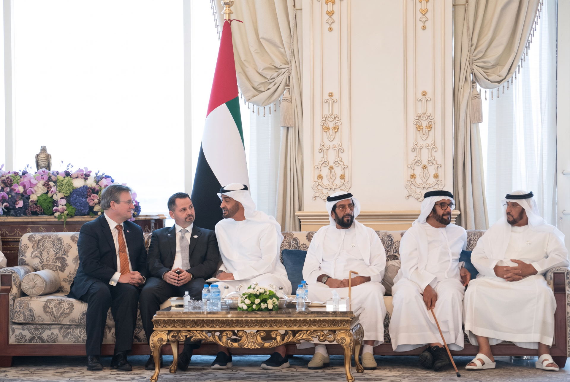 In the court of His Highness Sheikh Mohammed bin Zayed Al Nahyan in Abu Dhabi