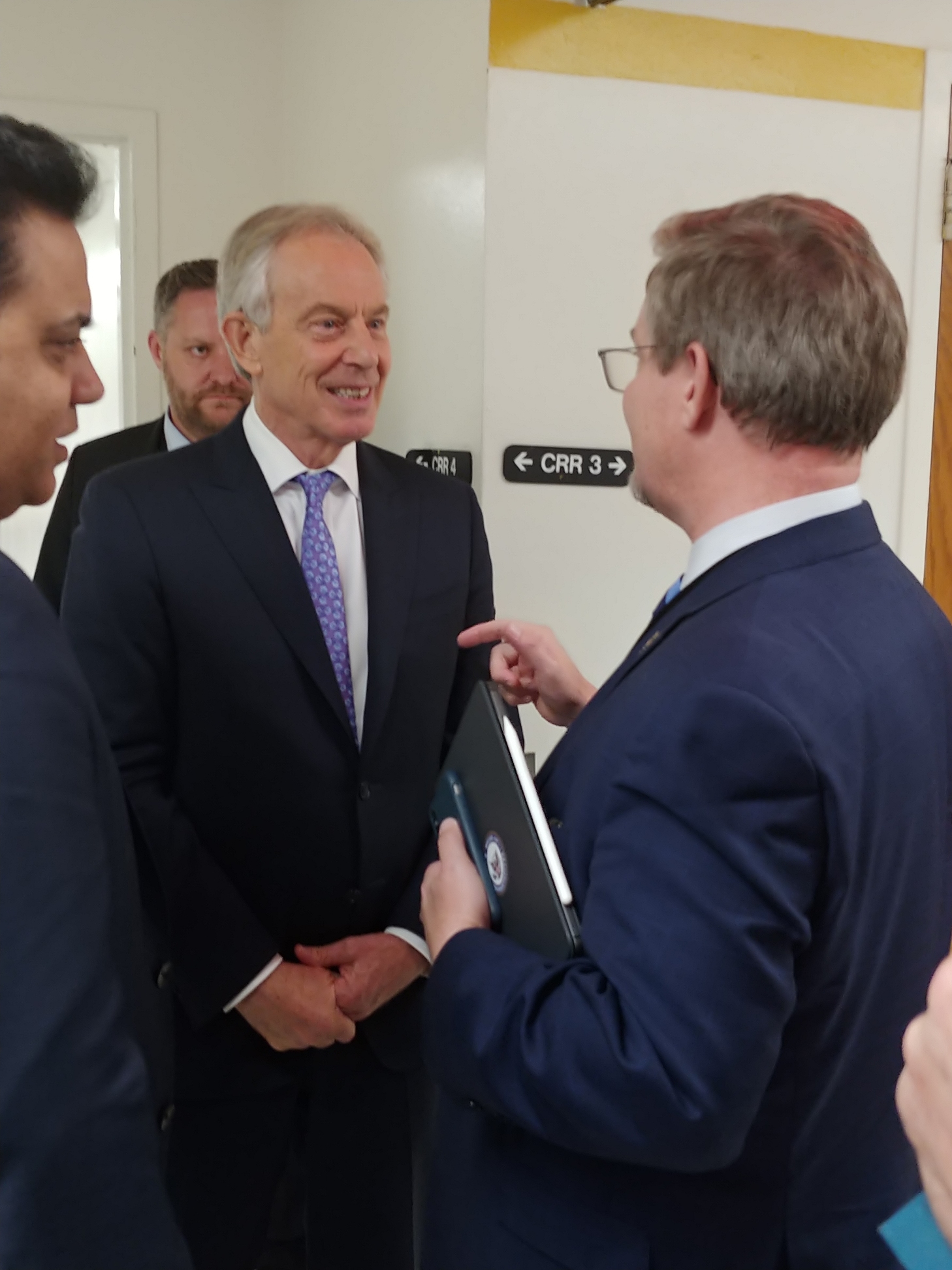 Mark Finlay in conversation with the Rt Hon Sir Tony Blair at the U.S. Department of State