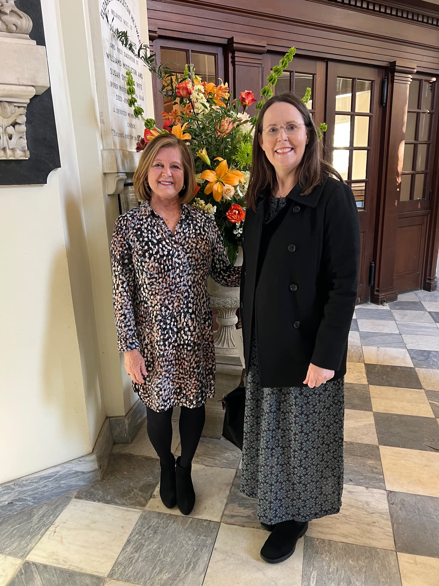 Carol Tyson, Chair, with Karen J. Finlay, Director of Engagement