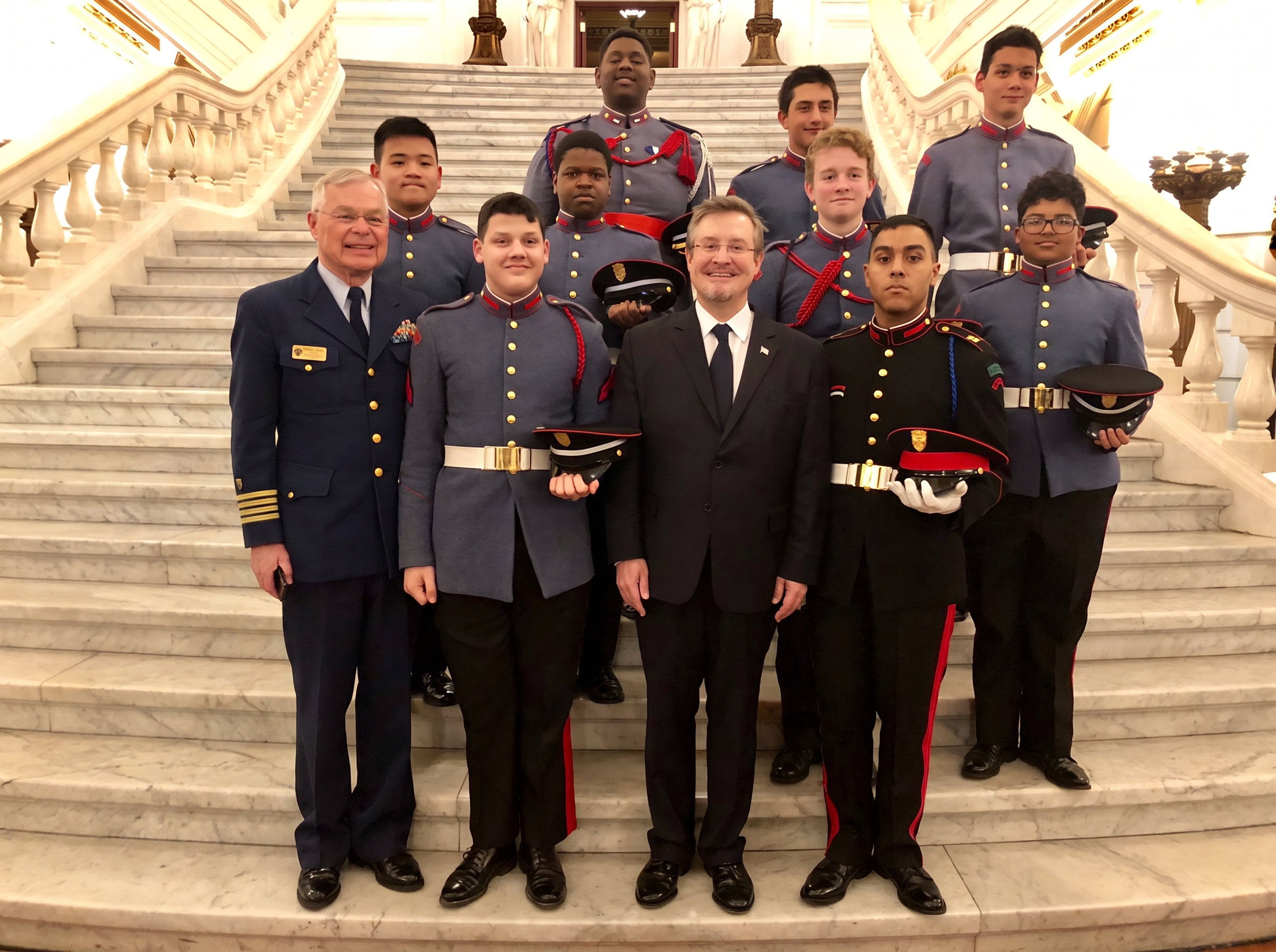Cadets in the Rotunda