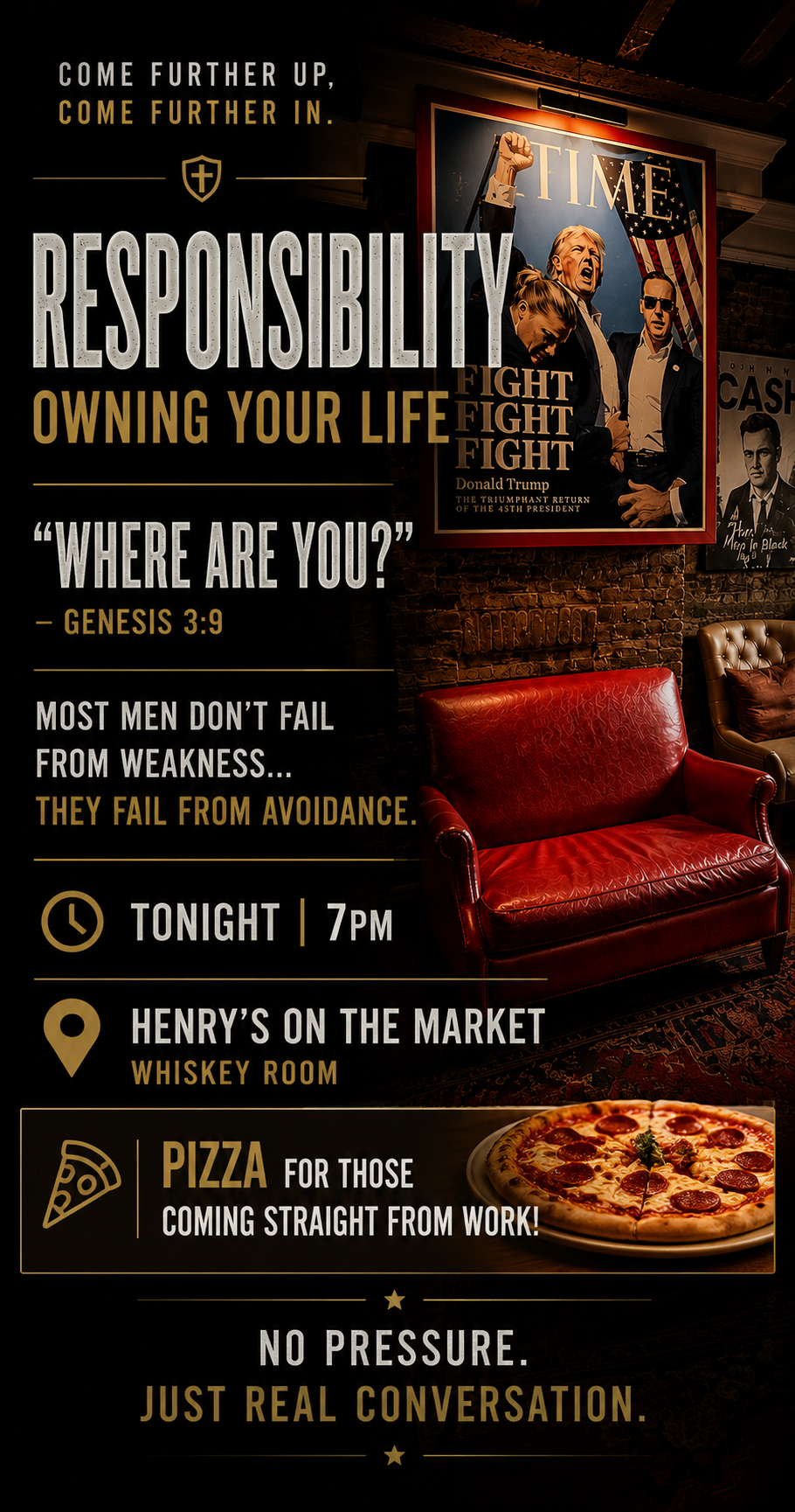 Invitation: Responsibility — Owning Your Life, Henry's Whiskey Room