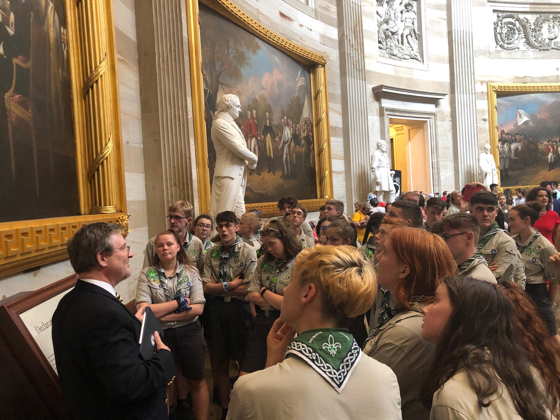 Scouts in the Capitol Rotunda